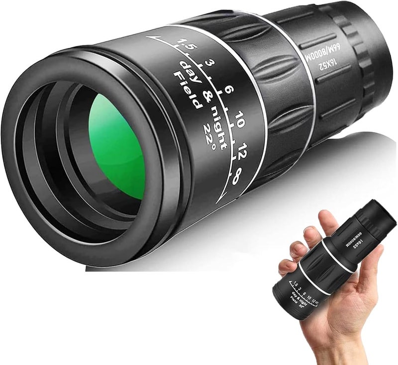 Sihea 16X52 Mini Monocular Telescope High Powered for Adults, Birthday Gifts for Men Dad Him Husband Teen Boys, BAK4 & FMC Prism Scope for Birdwatching Outdoors Hunting, Cool Gadgets for Men - Image 1